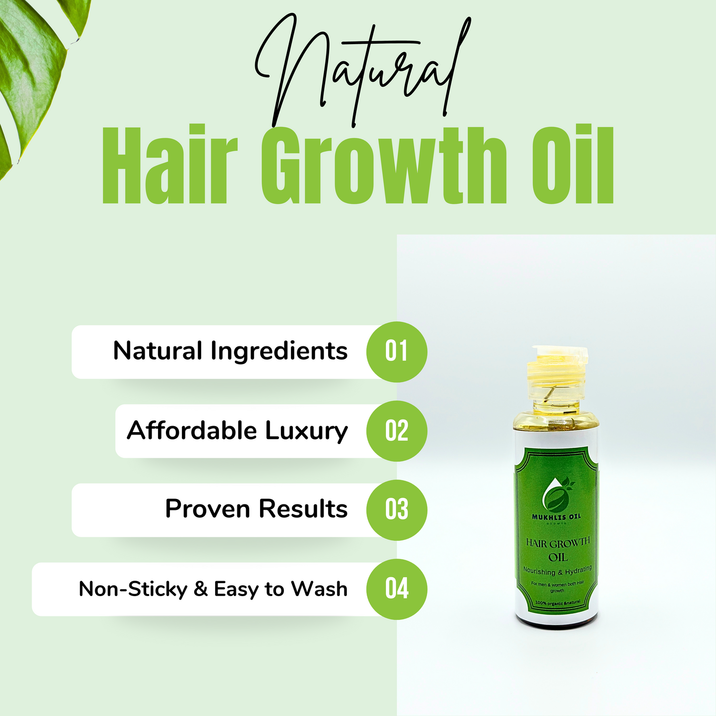 Hair Growth Oil – Natural Regrowth Treatment for All Hair Types