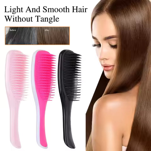 Detangler Scalp Massage Comb Hair Brush Women Hairbrush Anti-tie Knot Comb