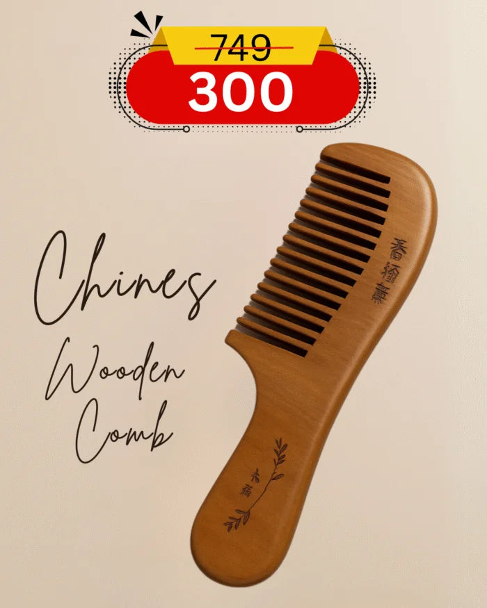 Premium Natural Wooden Comb – Anti-Frizz & Scalp Friendly